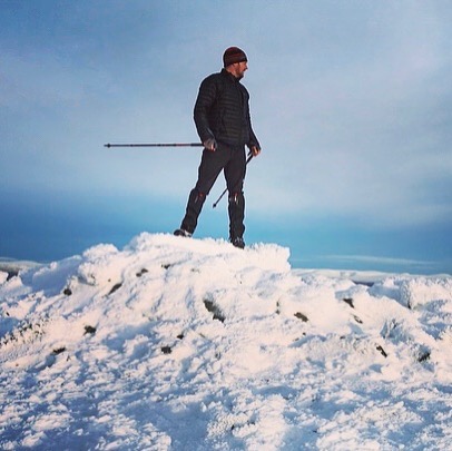 Summit 7 of 282 Carn Gorm… a snowy ascent, but great views at the top across to the Ben Lawers R…