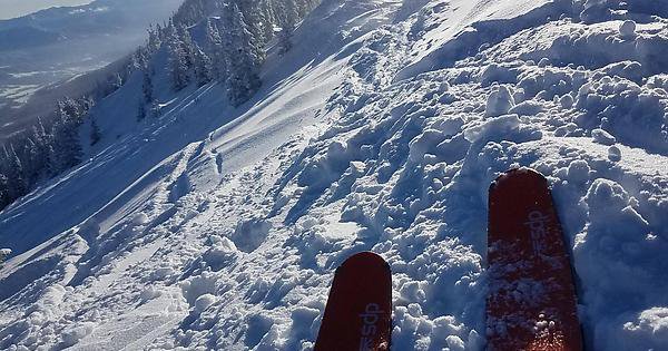 Hiked up for some thigh deep powder on the Bridger Ridge.