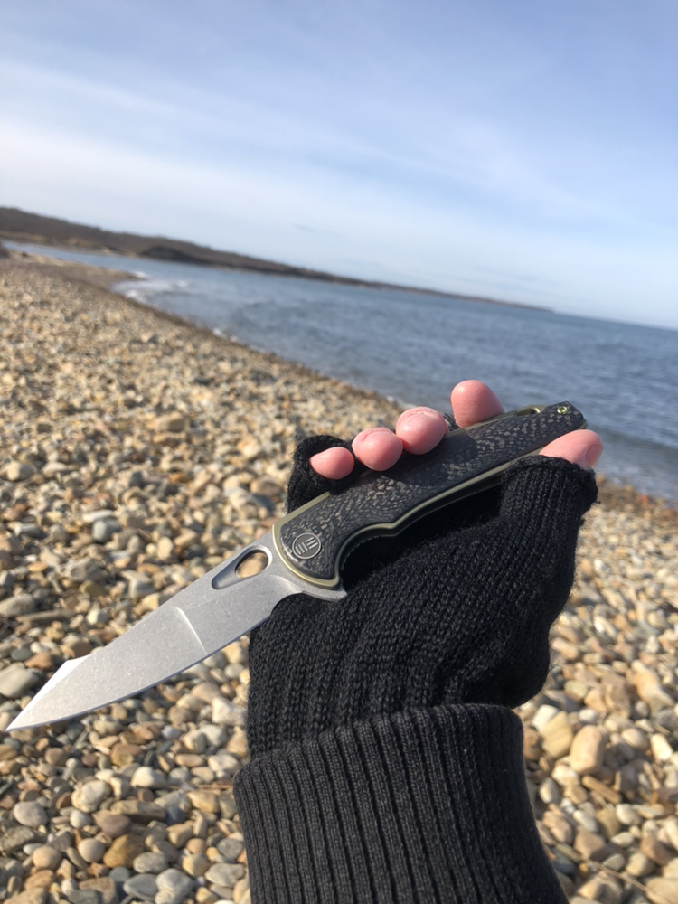 Took my new yucha on a beach hike- figured the harpoon would fit the background