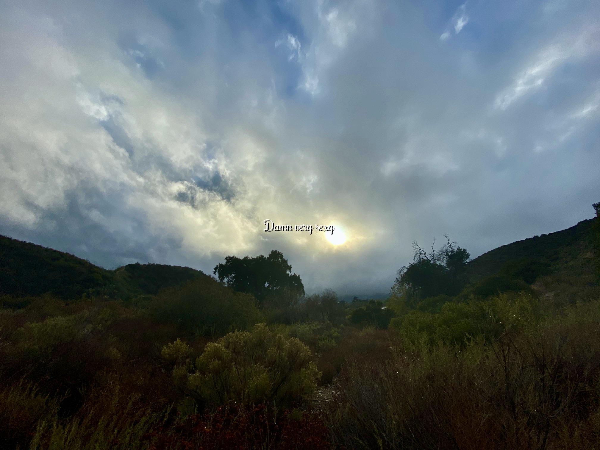 A hike in the Deukmejian Wilderness Park between storms