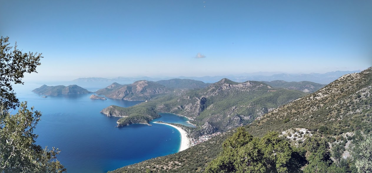 View over ldeniz during my first day of hiking at Likya Yolu OC