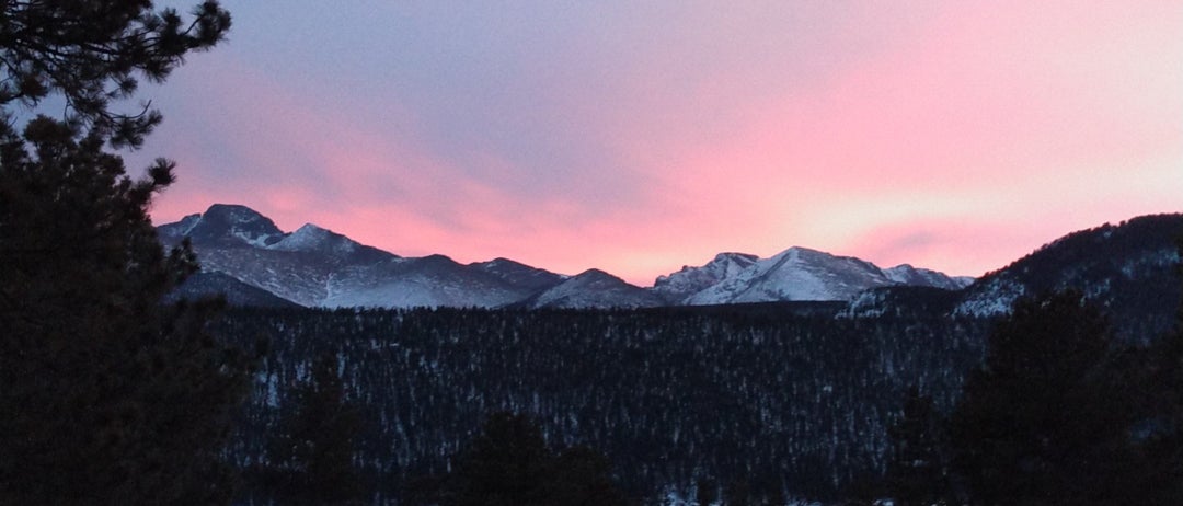 Sunset at Moraine Park, RMNP 16Jan2020