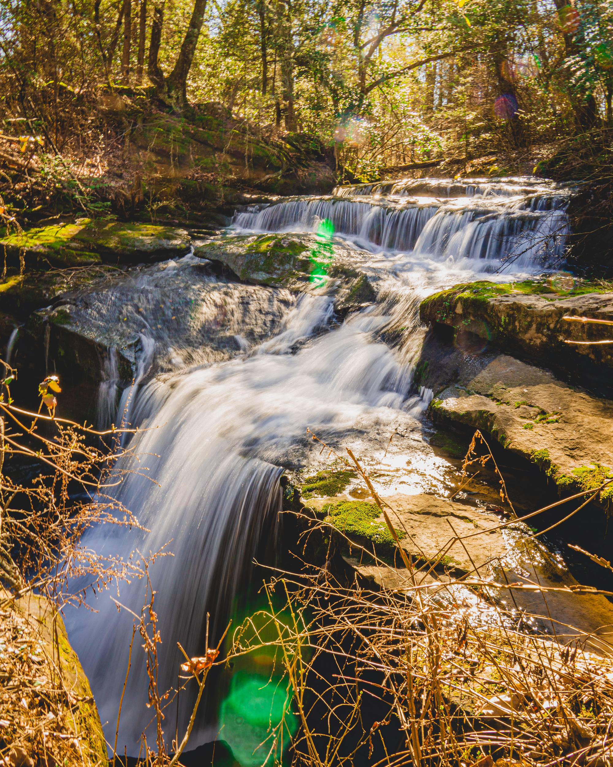 ITAP of a waterfall in a hike in Chattanooga