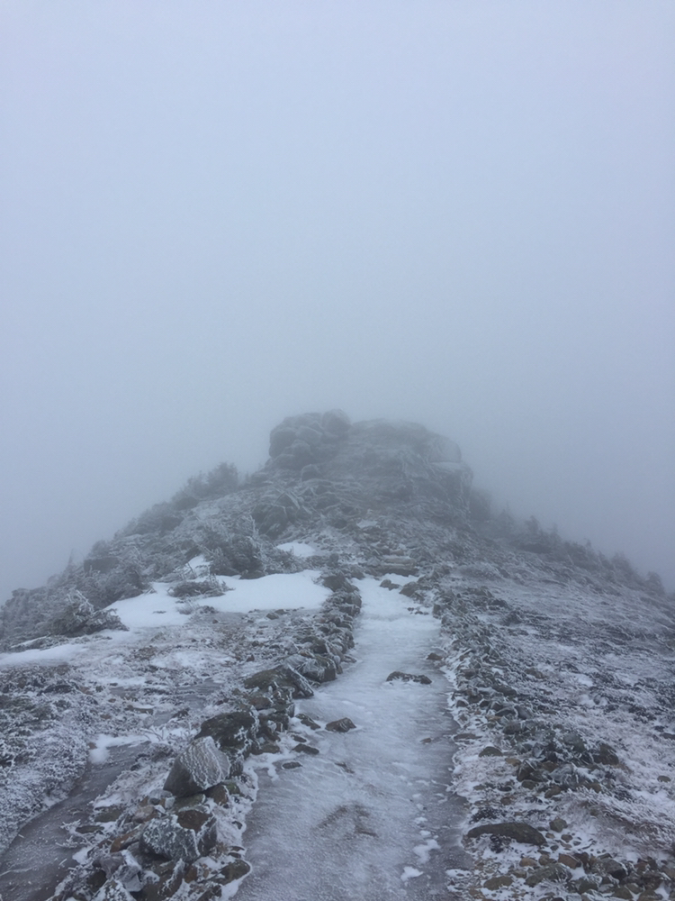 First solo winter peak bagging hike – Lincoln Lafayette – 11320