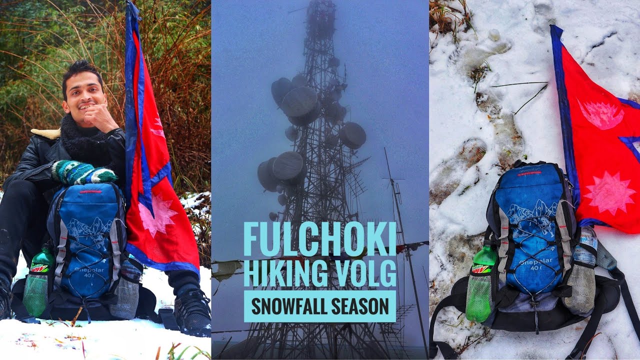 Fulchoki snowfall vlog , fulchoki hiking vlog and snowfall near Kathmandu