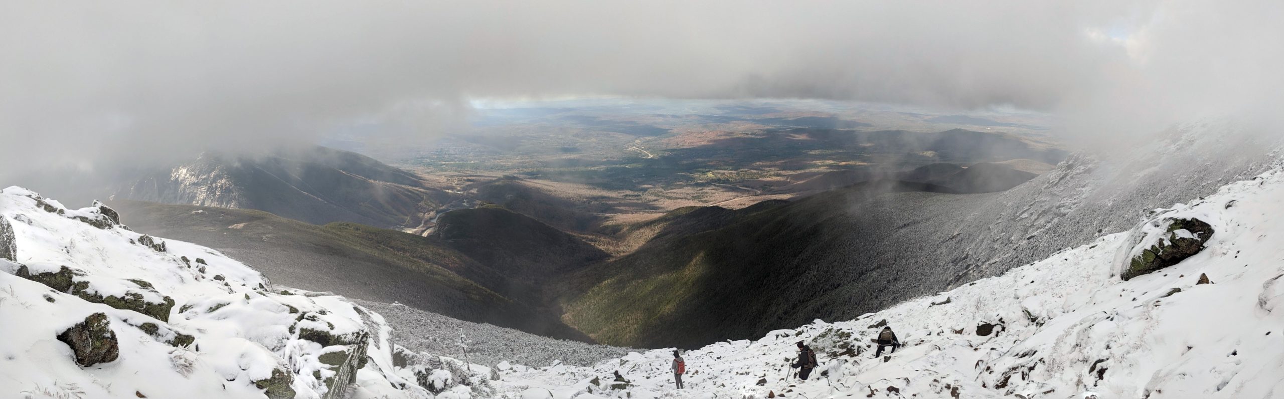 Experiencing the Seasons Decending Mt. Lafayette, NH, October 2019