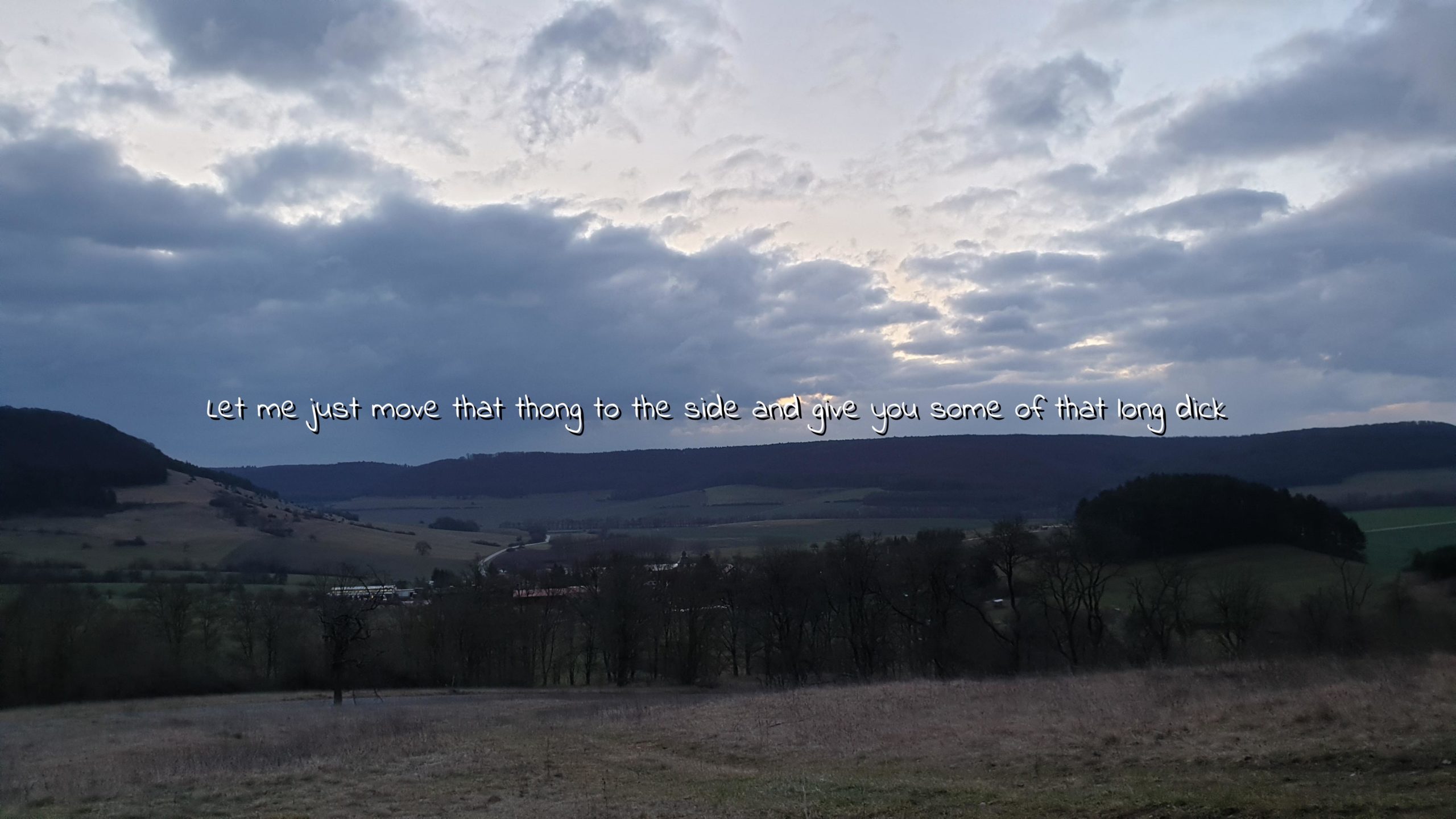 My hometown called Rhnblick, Germany. Shot this morning on a hike with my dog.