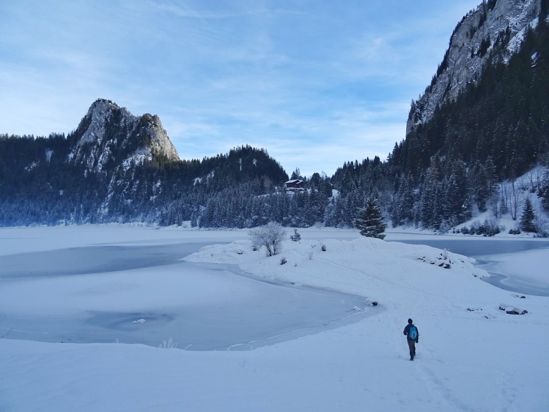 Frozen Lakes and Mountain Peaks- Hiking Lac de Taney, Swiss Alps