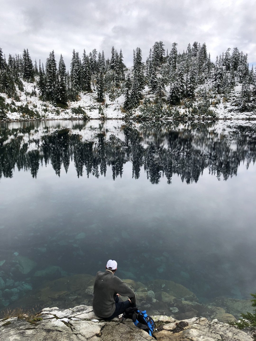 Snow lake alpine lakes wilderness WA USA