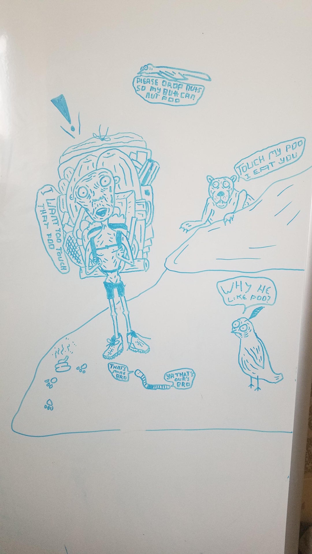 My tracking friend is leaving to hike for 5 months this week and this is how I imagine it going.