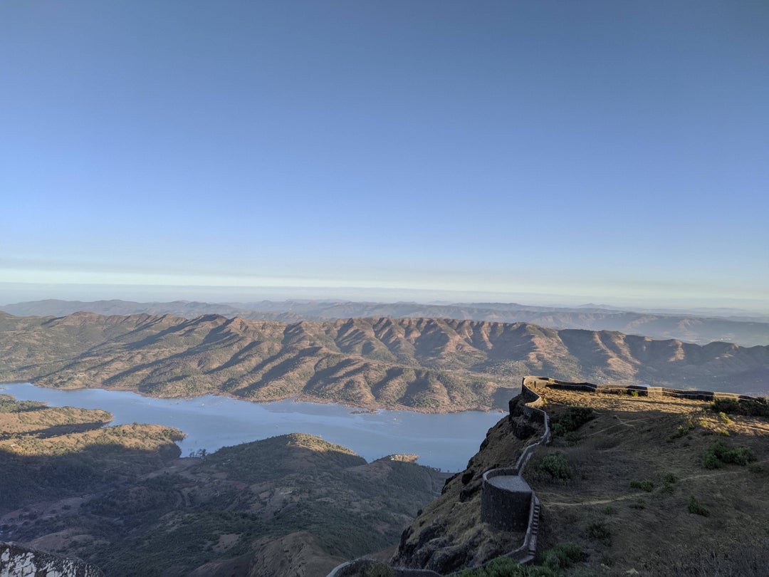 View from top of Torna Fort, Pune, India