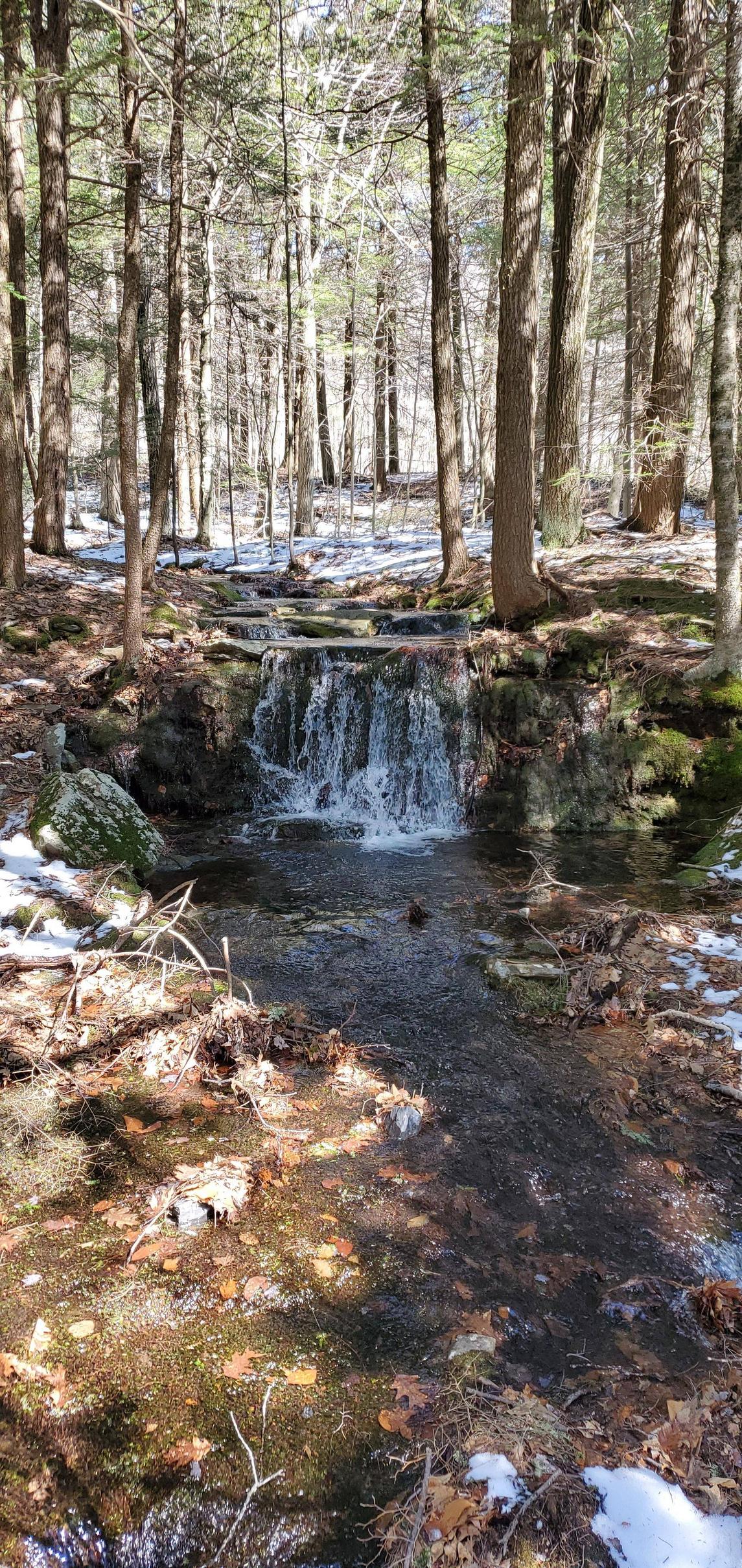 Small waterfall at Wachusett Mtn State Reservation, Princeton, MA USA.