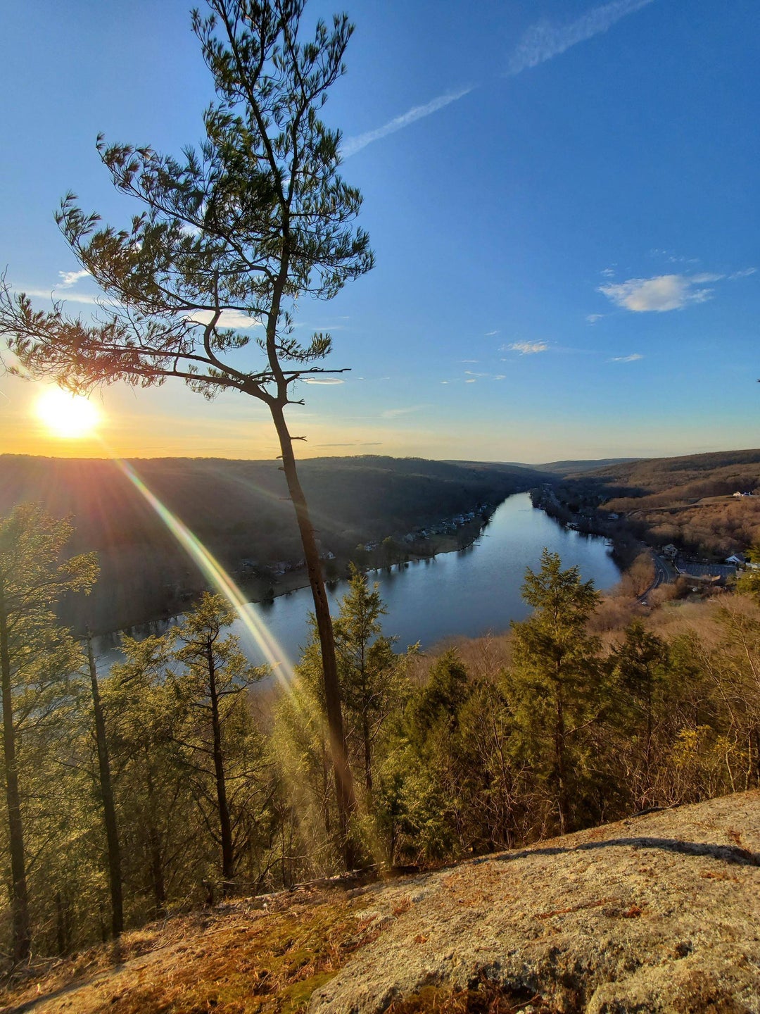 Hiked for a bit today for this wonderful view in Seymour CT