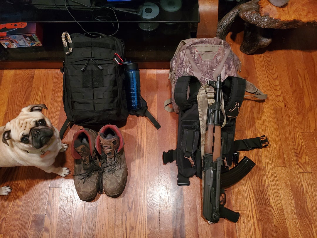 Heres my bugouthiking bag plus edc and SHTF setup.