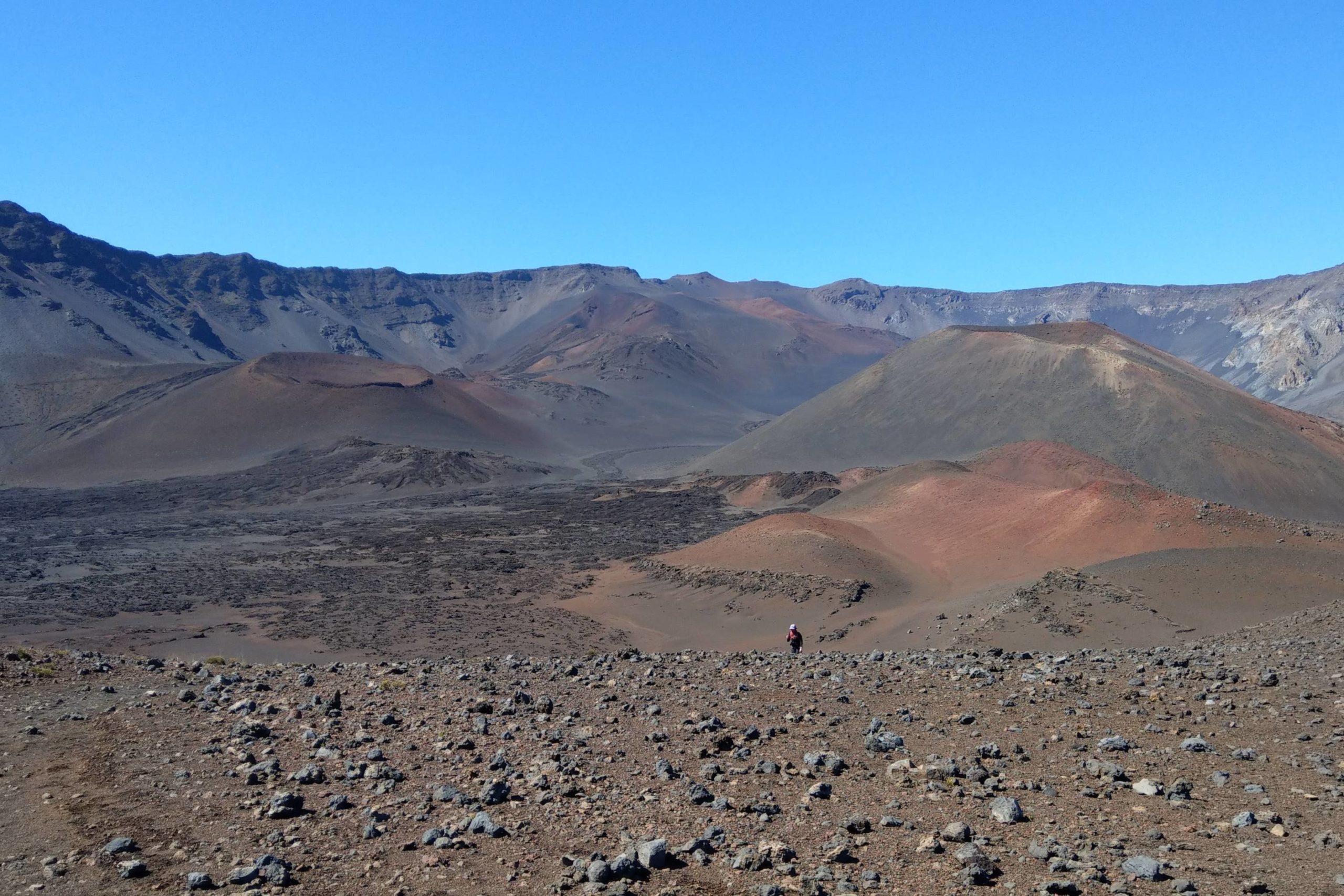 Cinder cones inside the caldera of Heleakala. Taken near Ka Moa o Pele Haleakala NP Maui Hawaii