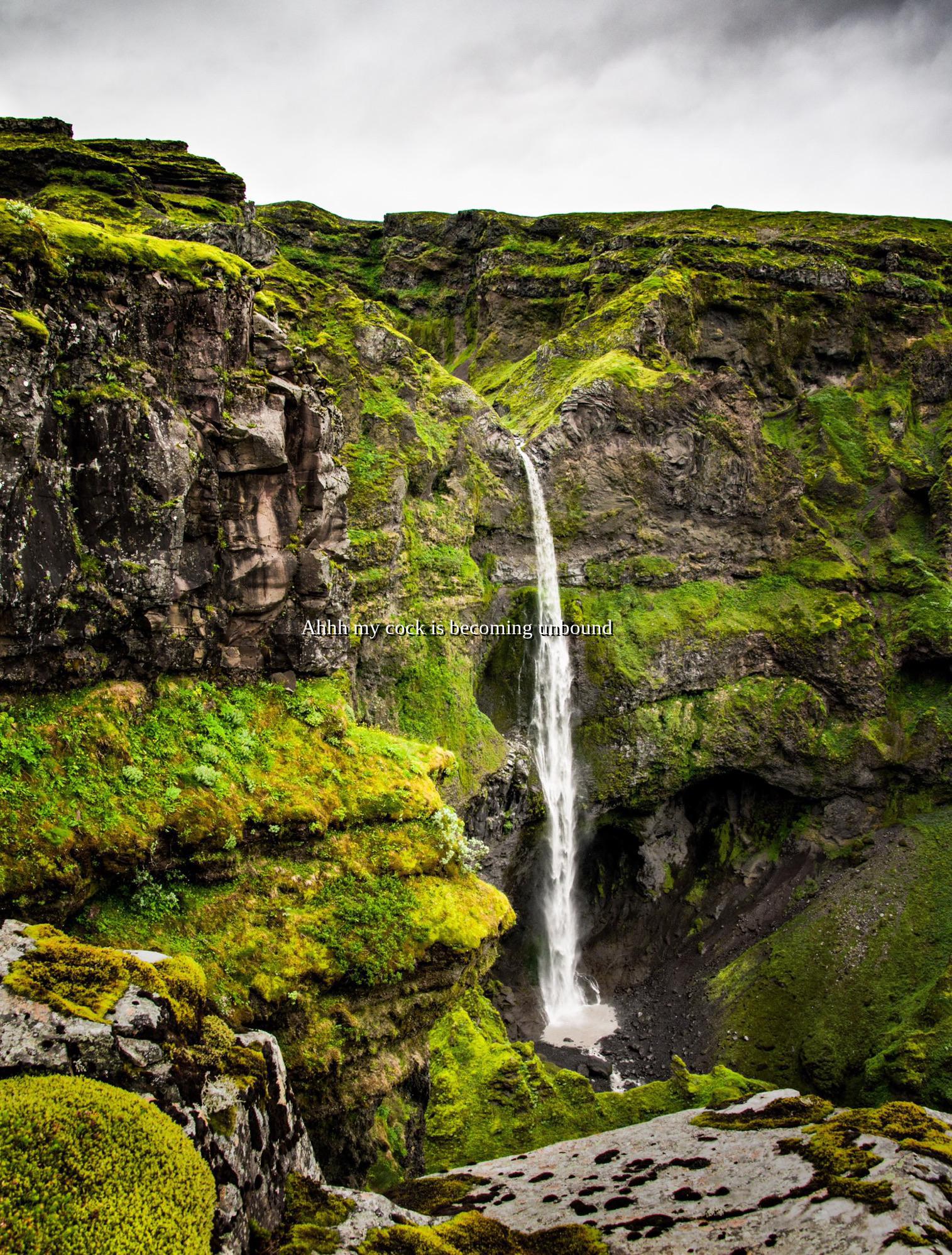 It is about a two hour hike to get to this beautiful and almost unknown waterfall in Iceland – more of my landscapes at insta glacionaut