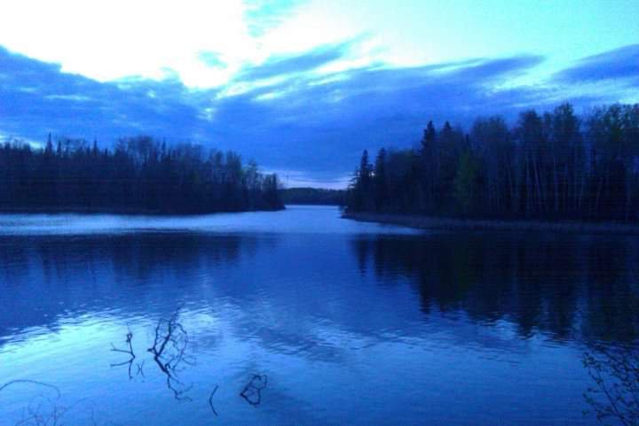 Old picture i found. A hike in lake.