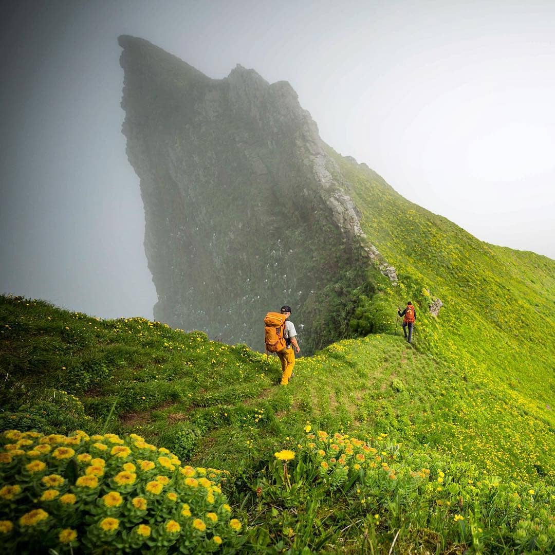 Hiking on the edge of the world Iceland