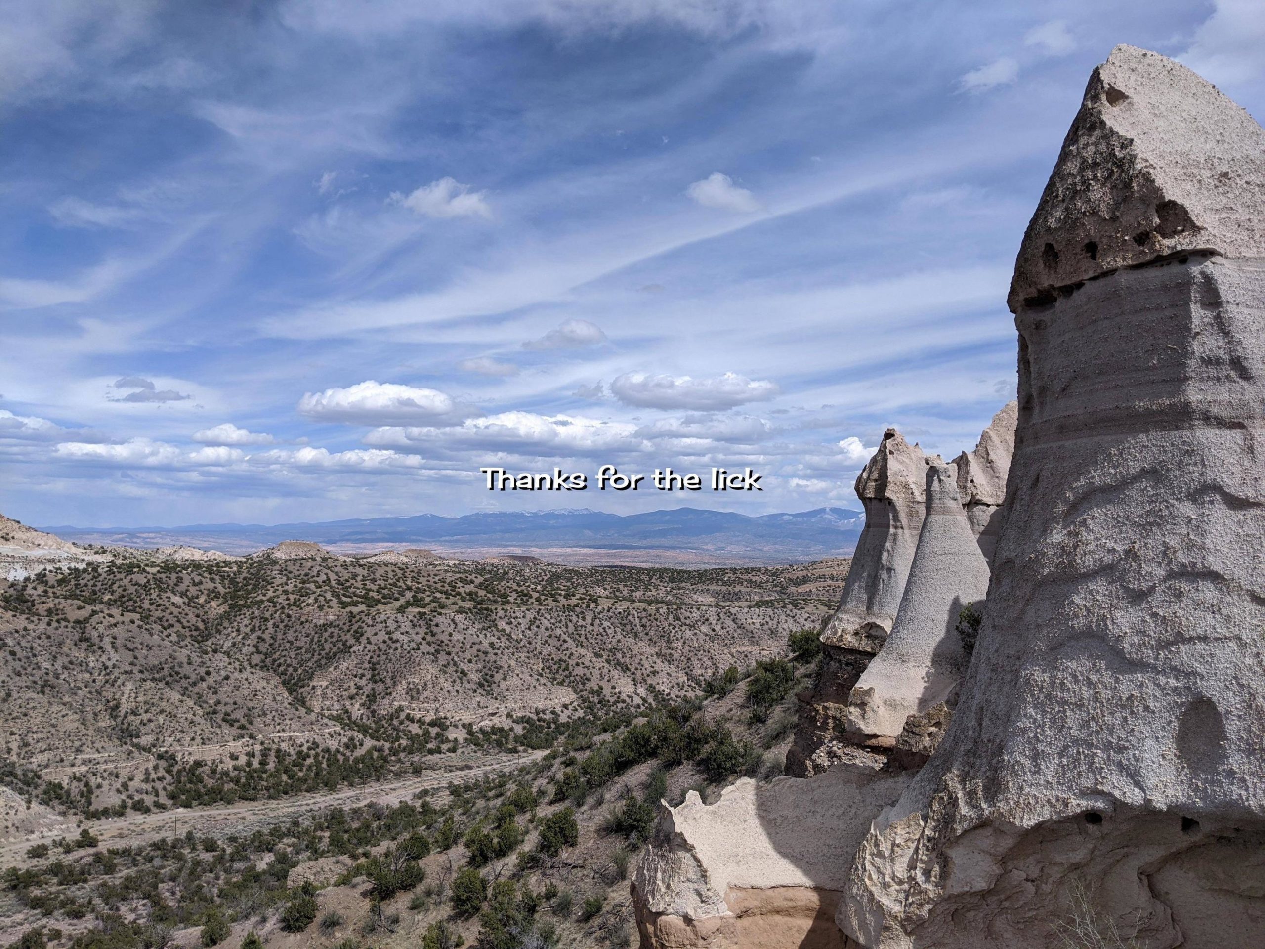 Hiking off the grid, north of Los Alamos, no trail, not Tent Rocks. 4032×3024