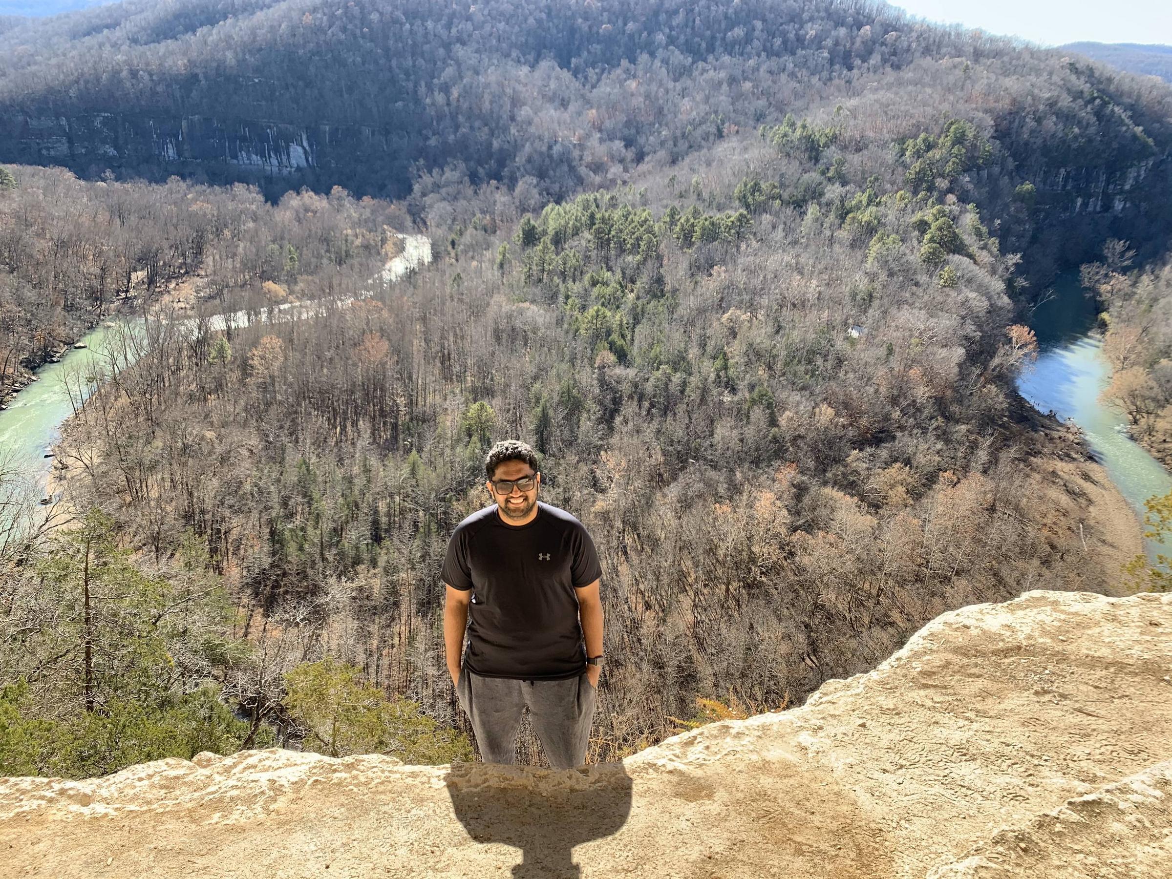 Center point to Goat trail, Ozark national forest, Arkansas, USA