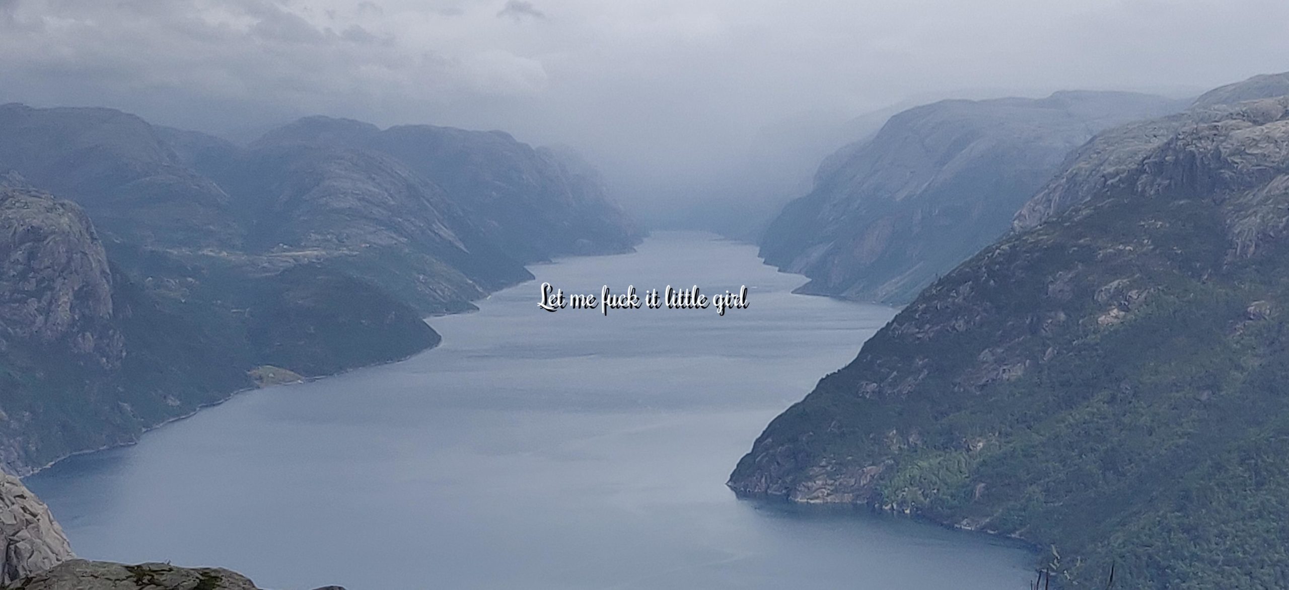 It may have been cloudy, but its still the most breathtaking sight Ive experienced in my entire life, well worth the hike. Taken on top of the Preikestolen, in Norway.