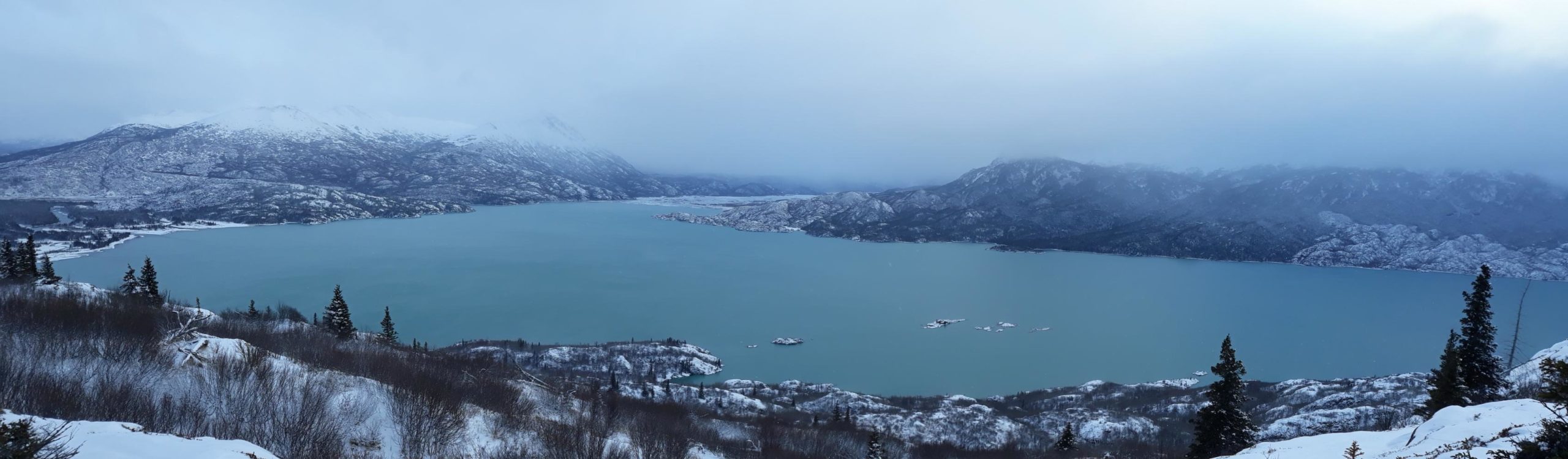 Skilak Lake overlook trail Alaska.