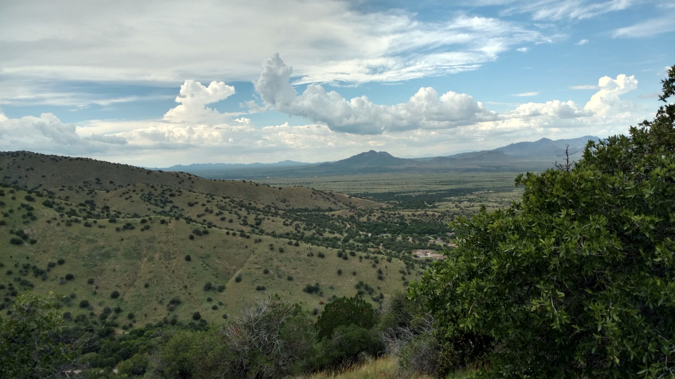 Hiking before the storm