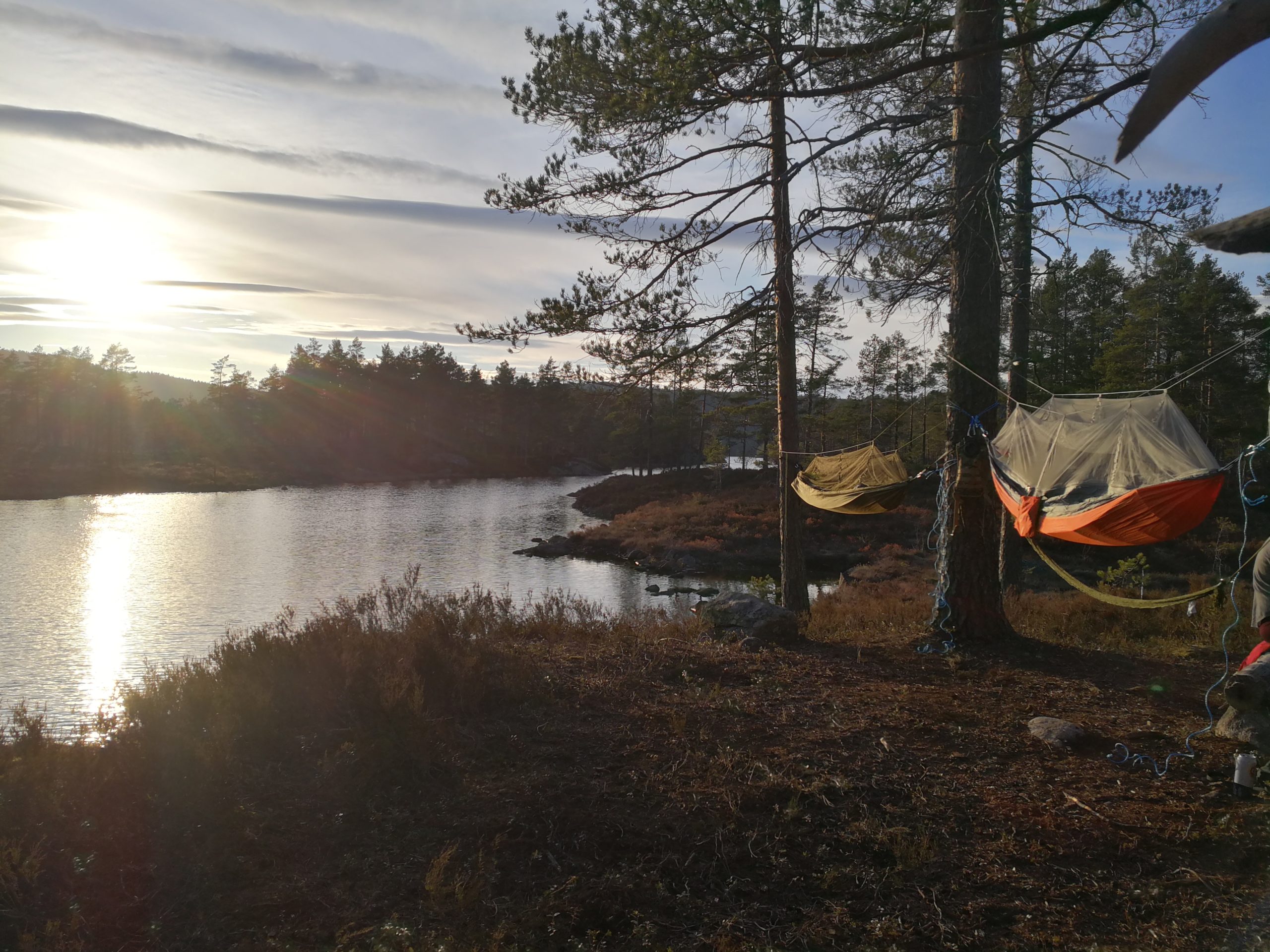 After hiking for about 1.5 hours. This is my bed for the night.