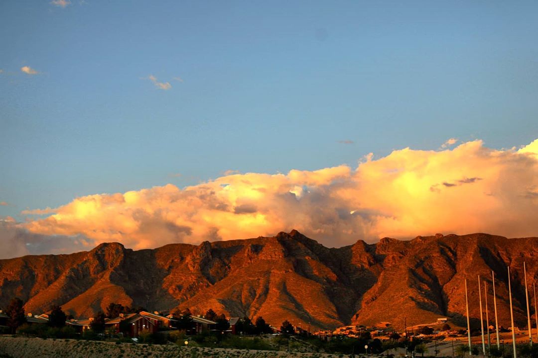 sunset mountains clouds elpaso nature outdoors