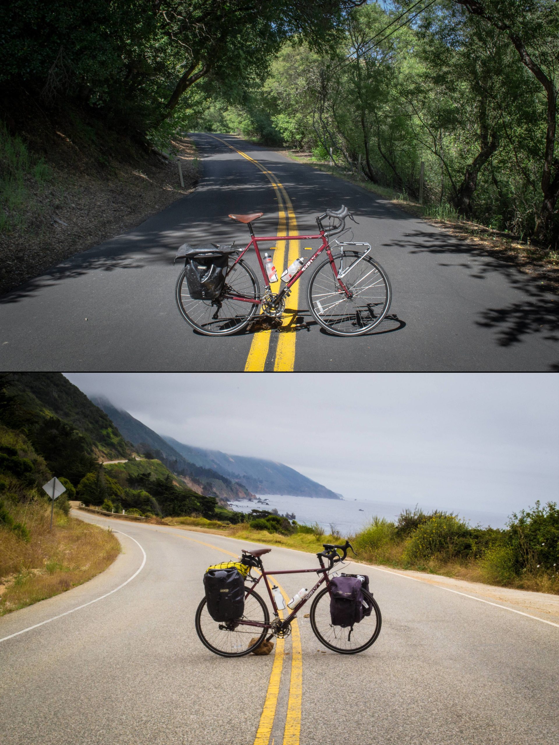 Whenever a landslide takes out a road, Ive been taking advantage by hiking around it and biking it.