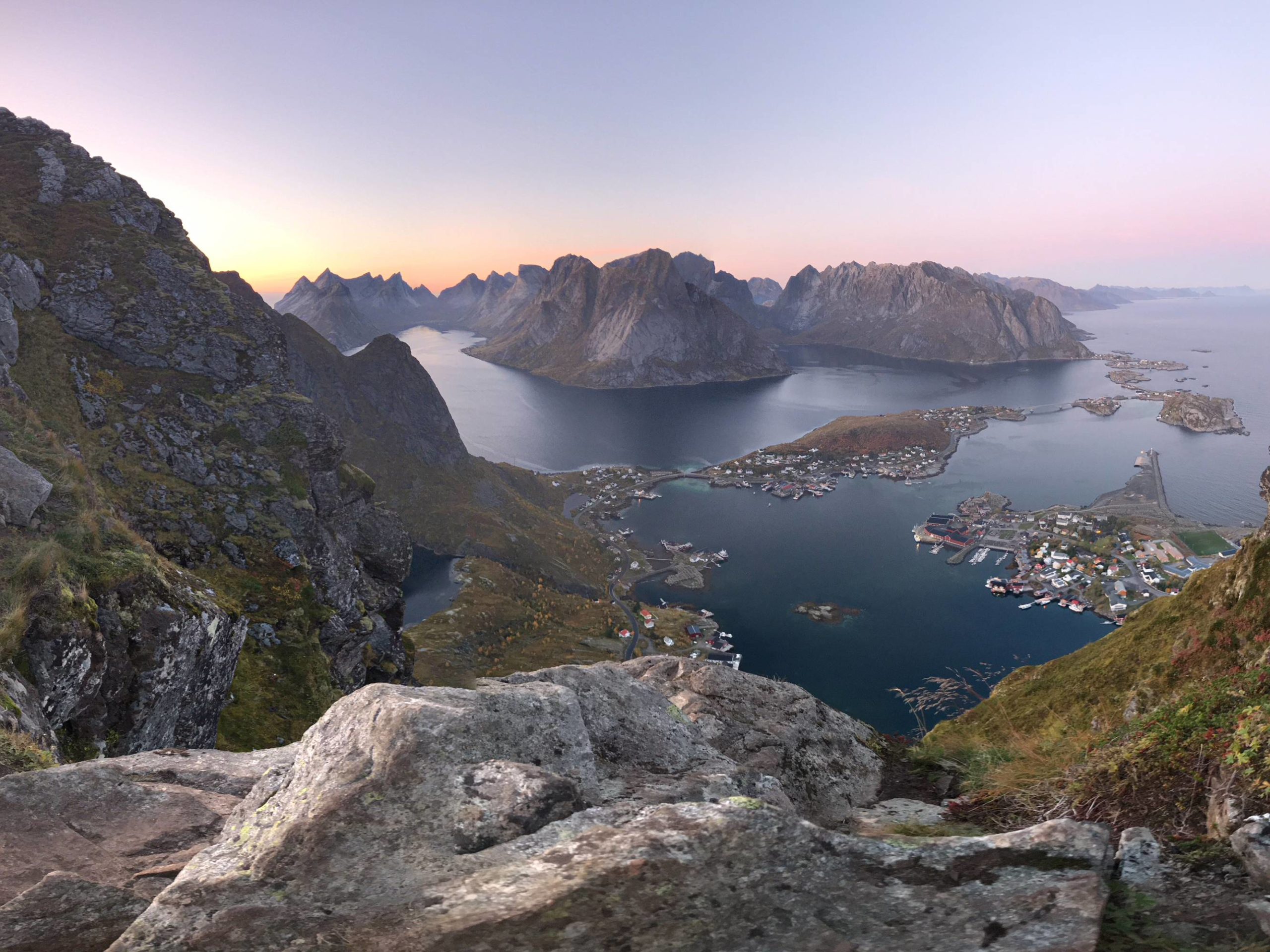 One of the most amazing hikes ive been on. Reine, Lofoten, Norway