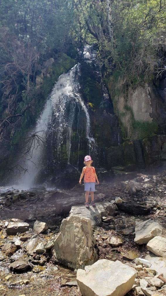 Took my 4yo on her first hike today. Kings Canyon Waterfall near Carson City, NV. She loved it