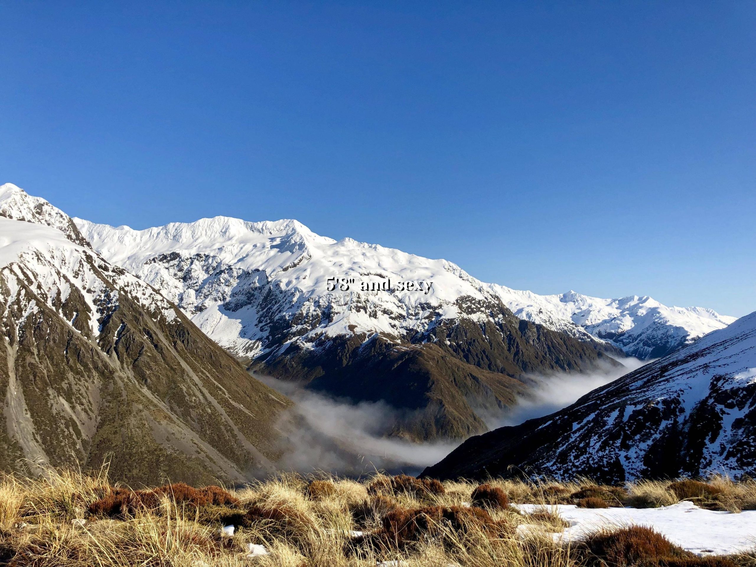 Hiking down from Temple Basin, Arthurs Pass, South Island, New Zealand.