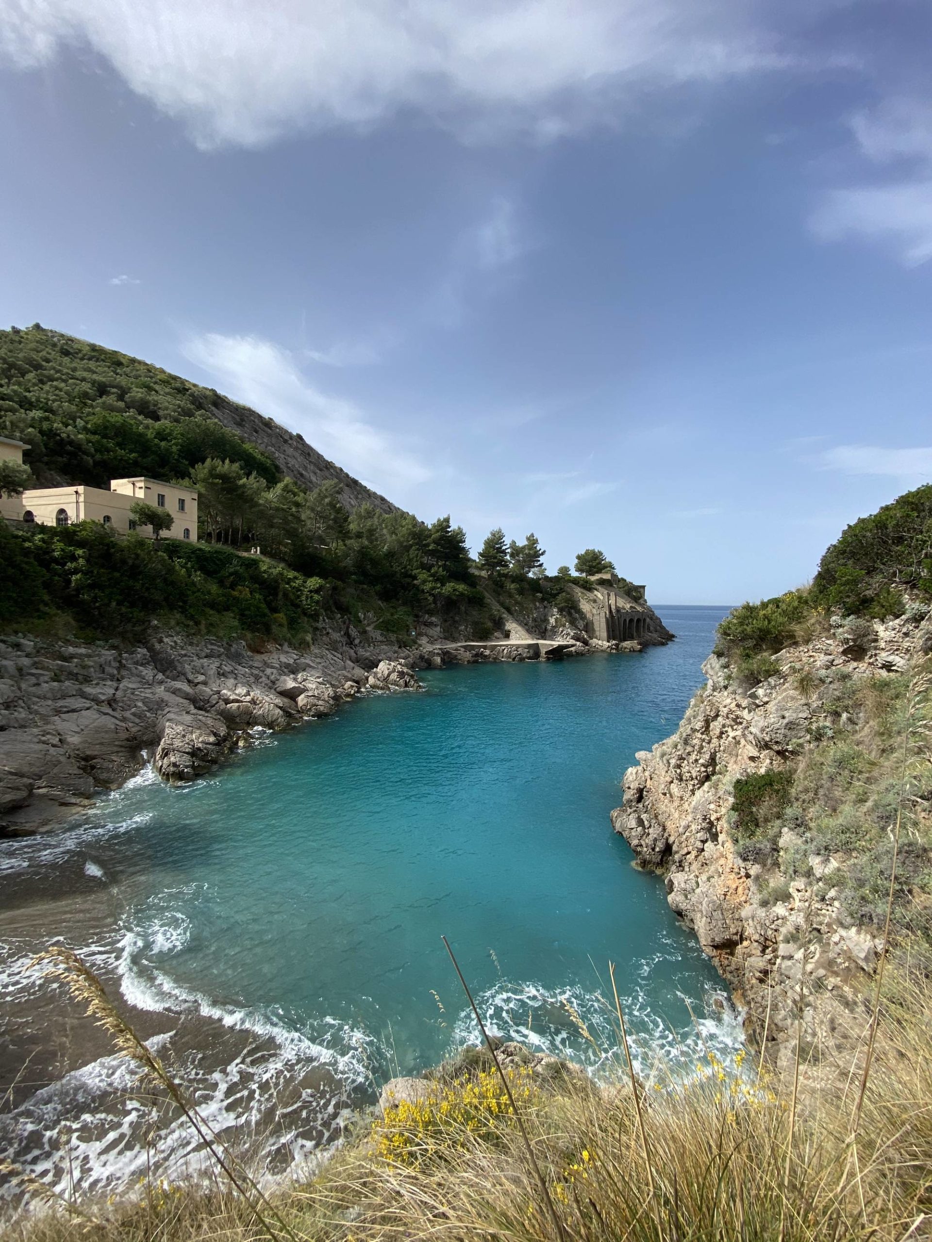 Quick hike since lockdown restrictions are lifting slowly. Baia di Ieranto, Napoli, Italia.