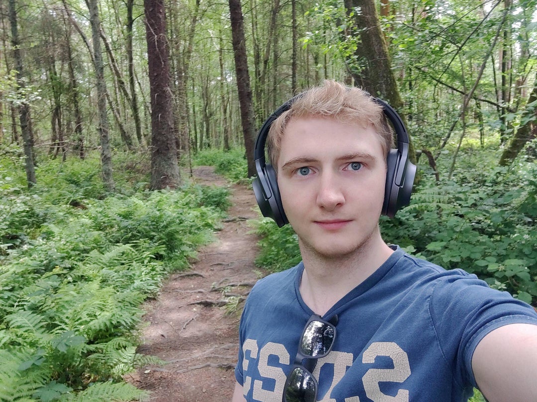 Took a break from hiking through the woods of post apocalyptic America to trek through my own local woods