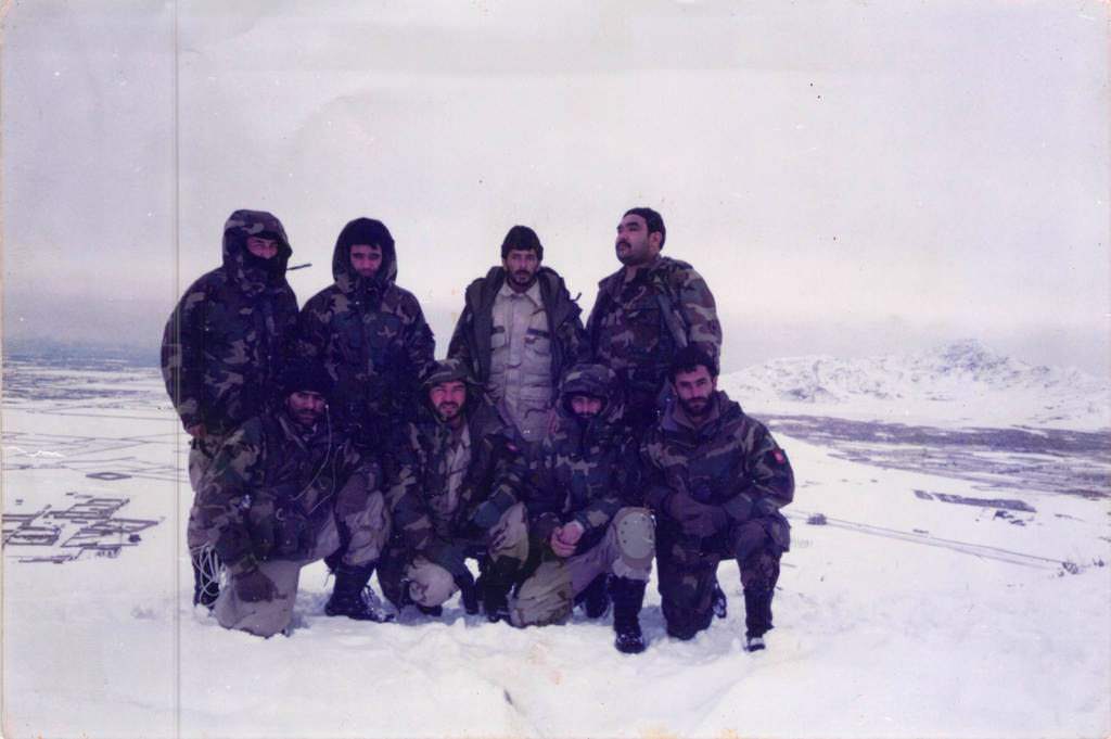 ANA Commandos after hiking up a mountain top, Afghanistan