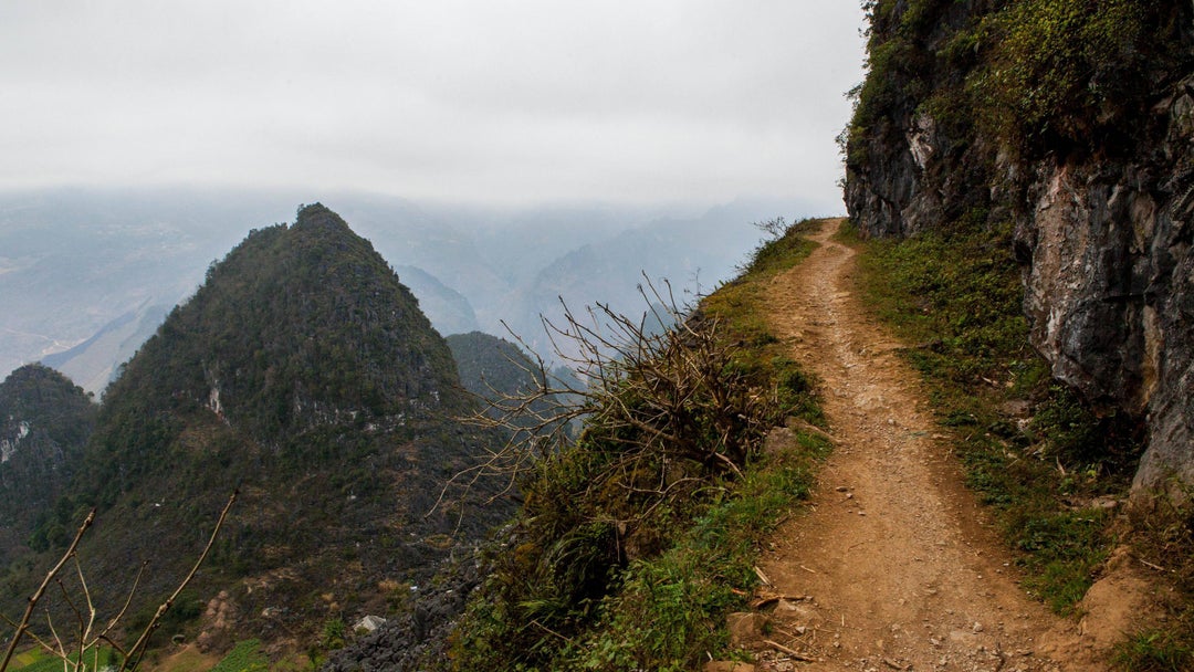 Narrow path with a view Ha Giang, Vietnam