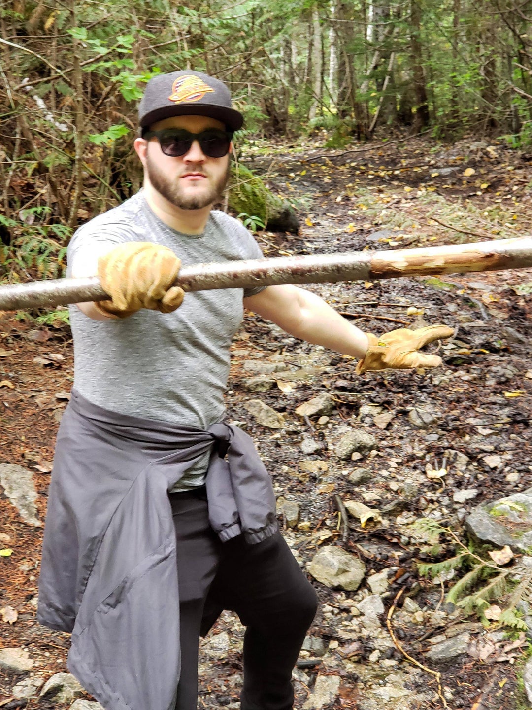 Went on a hike with my autistic brother and he wanted me to share the stick he found with you