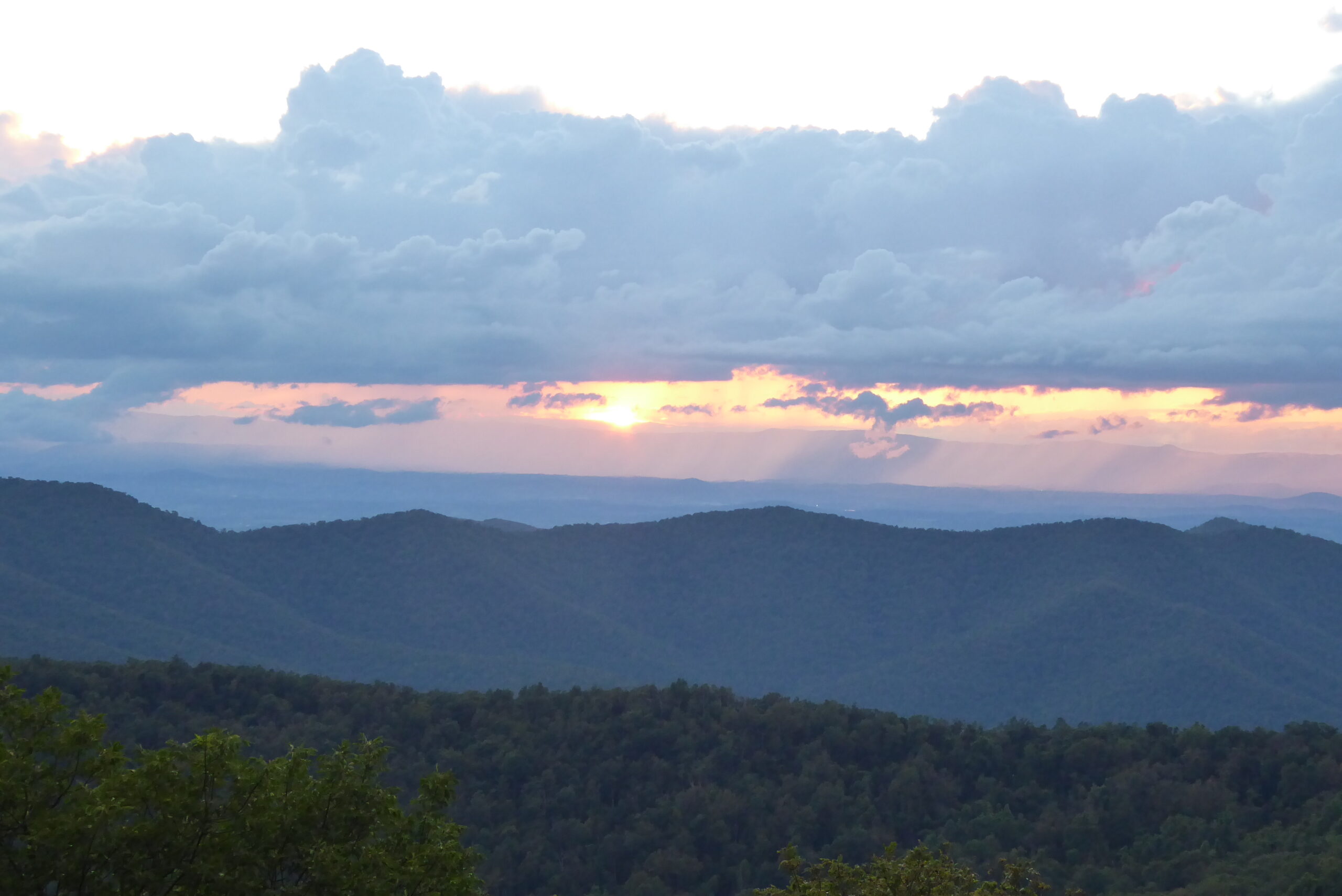 Hiked Up the AT and Enjoyed This Sunset Near My Campsite