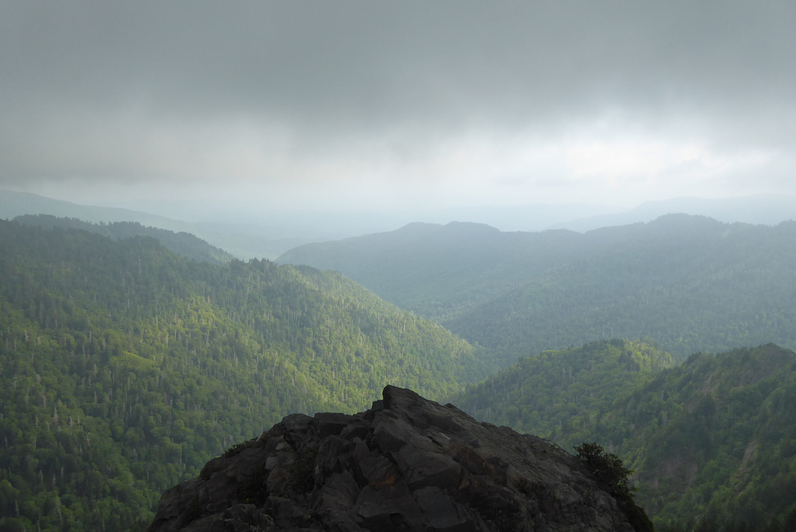 Got Up Early for the Hike Out to Charlies Bunion at Great Smoky Mountains NP Just to Have the View All to Myself