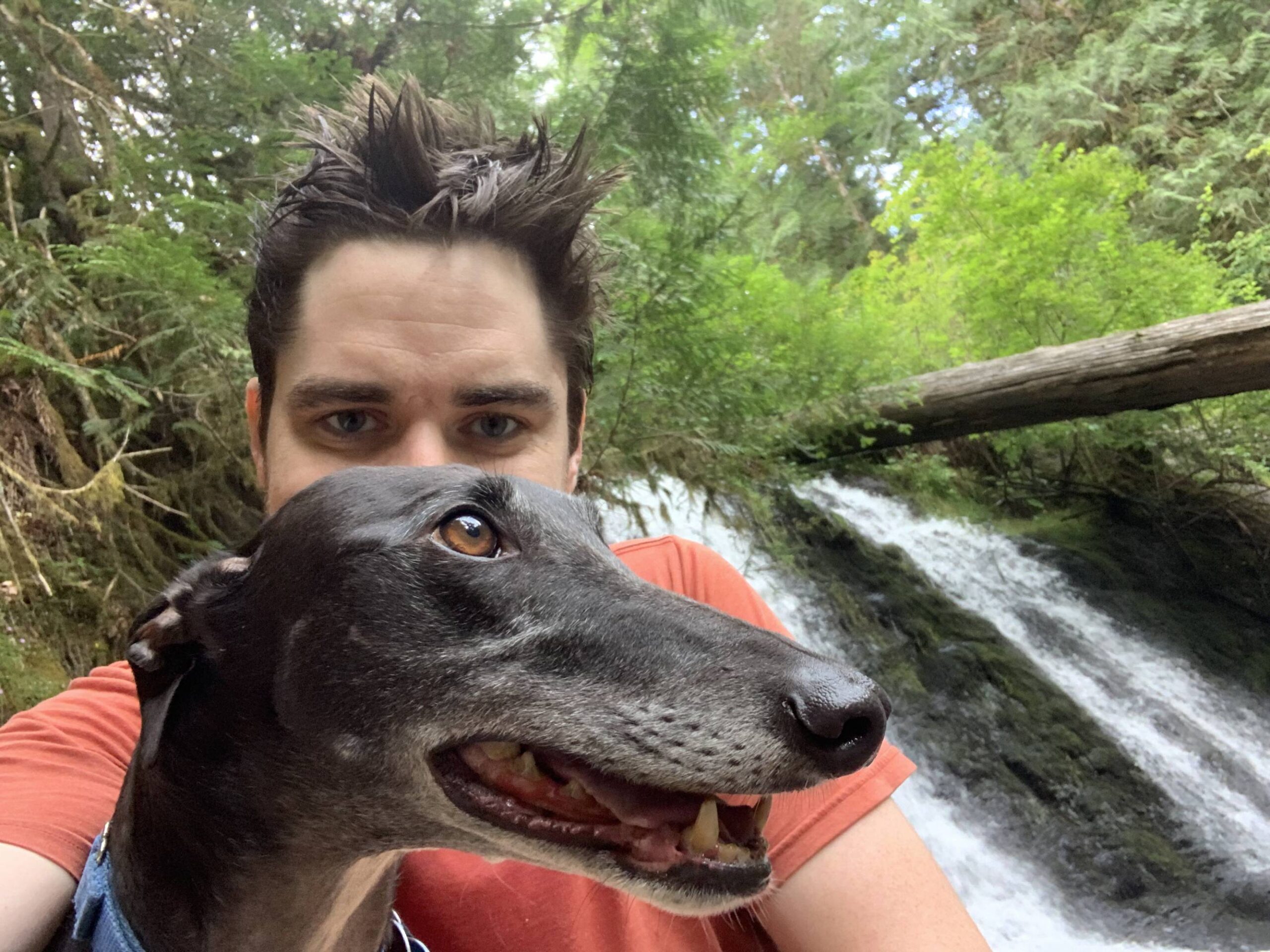 Spent the fourth taking a six mile hike with Linus