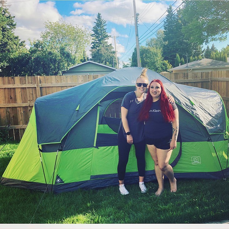 Camping out fridayfeeling roomates outdoors fun love friends summervibes august goodtimes …