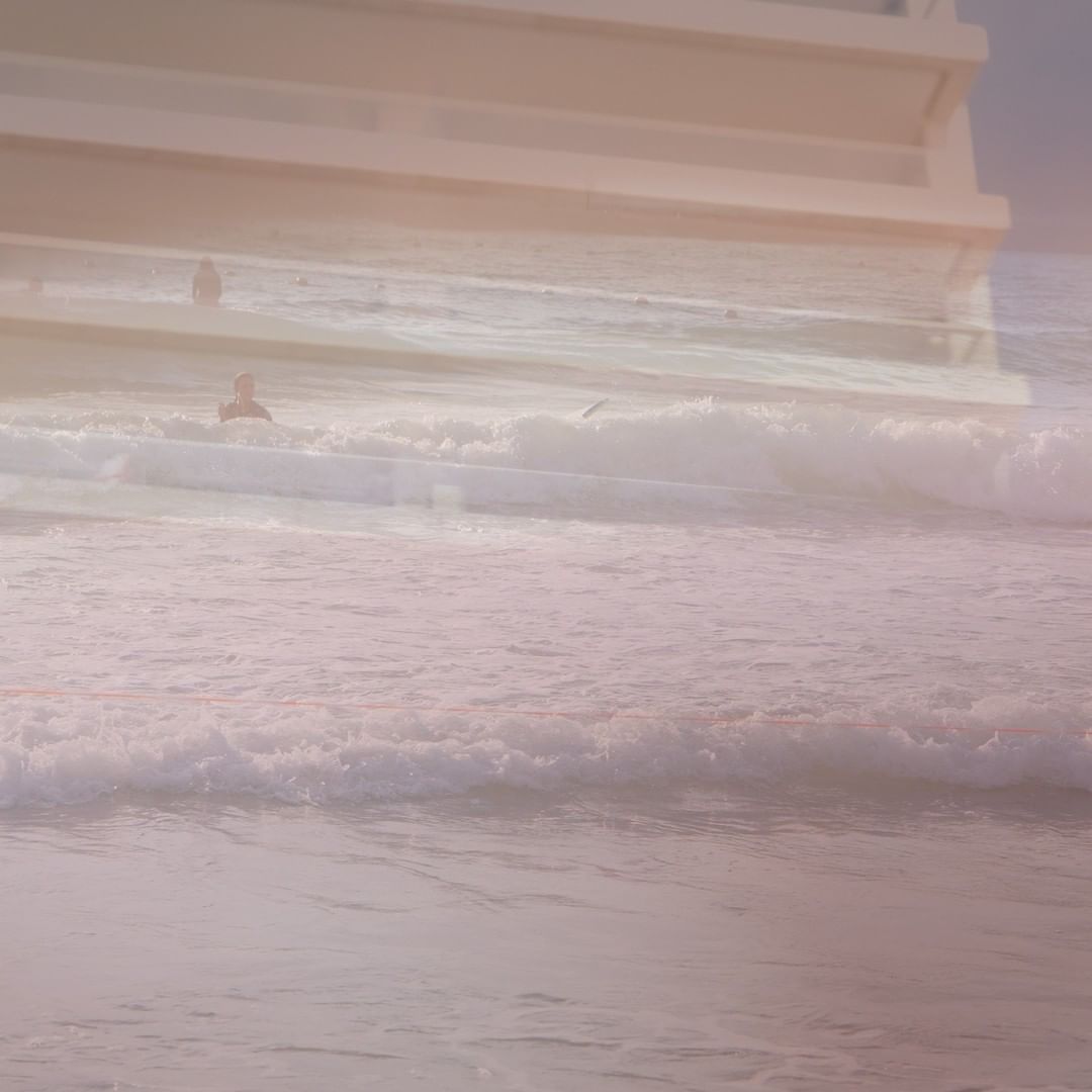 Double exposure – Tel aviv beach.autohash Israel ig_israel insta_israel water travel tela…