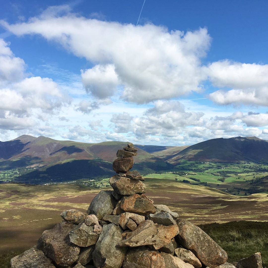 Yesterdays wander…on the way up bleaberryfell looking across to skiddaw lonscalefell and Blen…