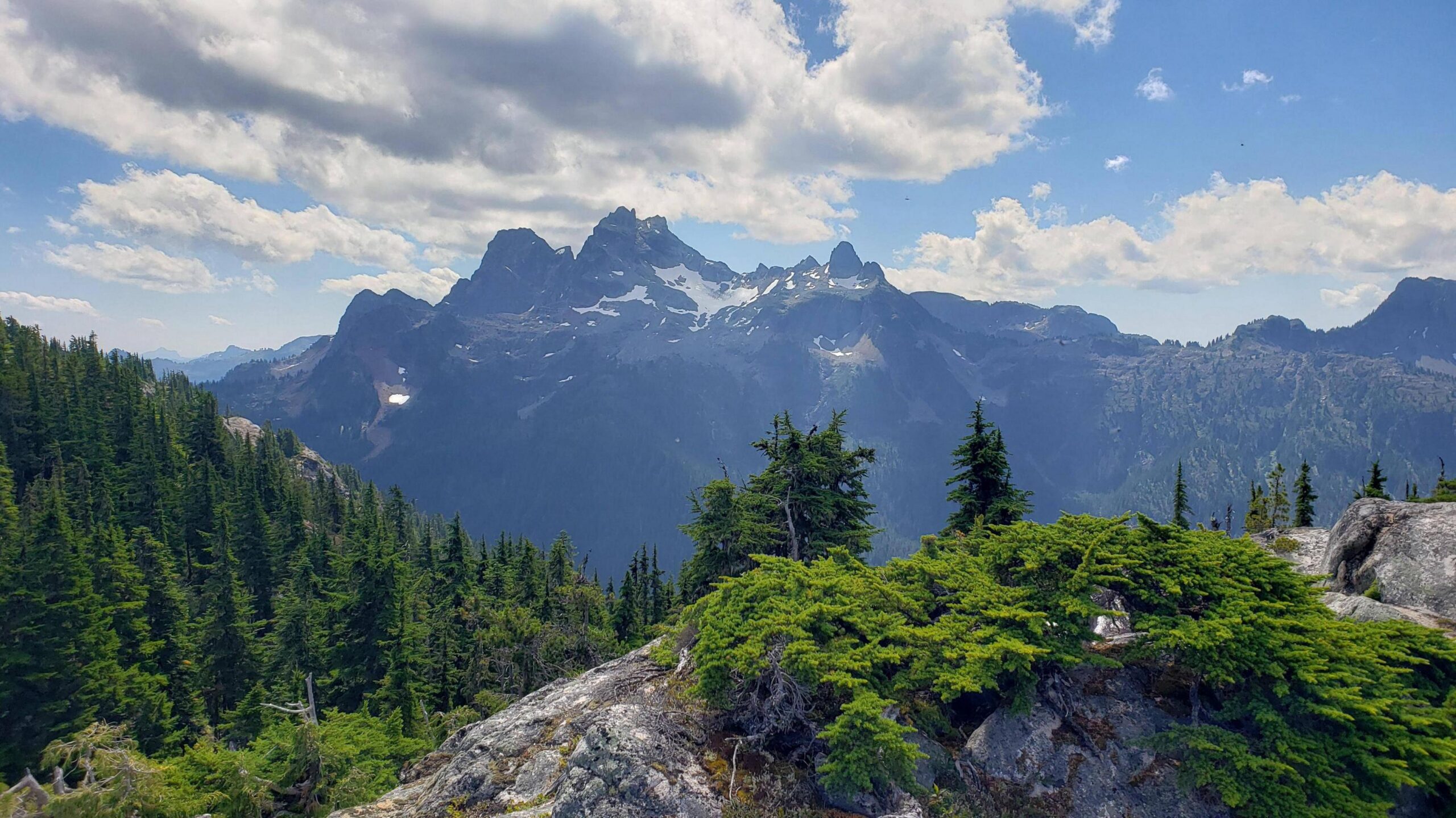 Mt Habrich, Squamish, BC, Canada – Looking over at Sky Pilot Mountain where I hiked the following week Skyline Ridge Trail