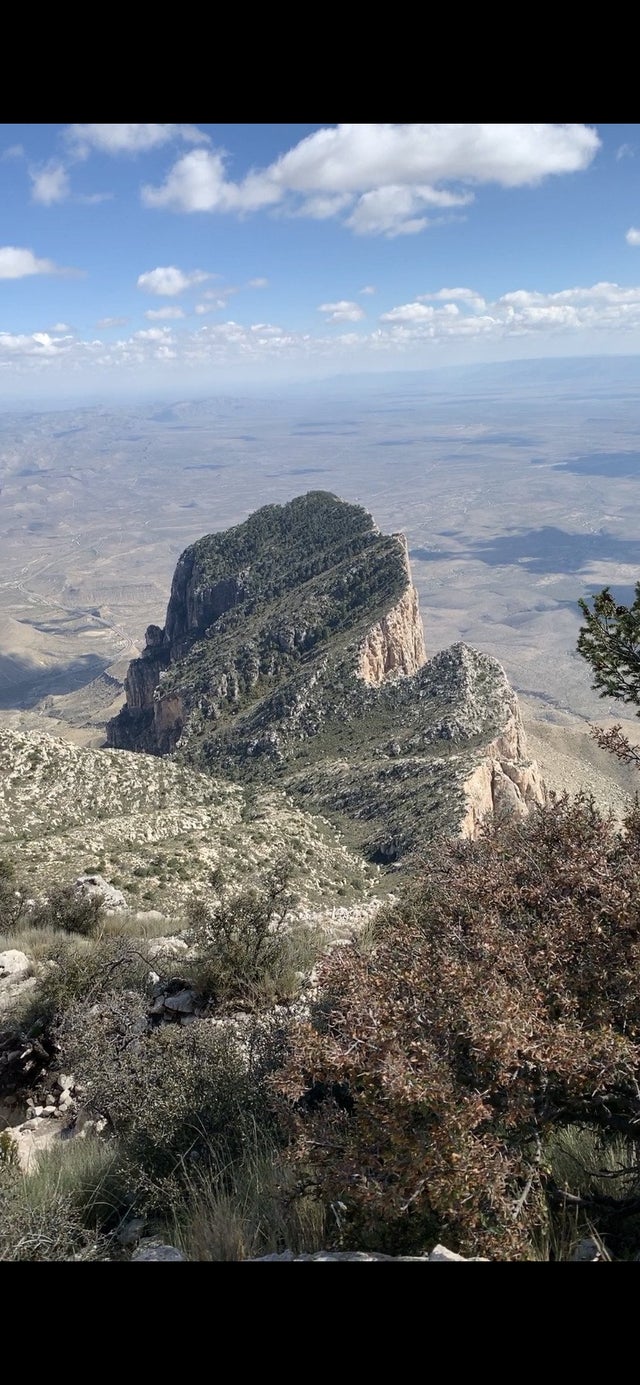 First Major Hike. Made it to the top of Texas Guadalupe Peak Trail